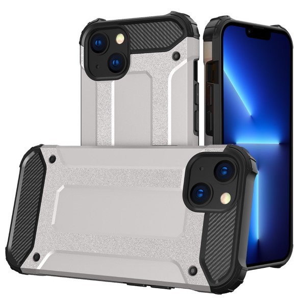 Kryt na iPhone 13 Mini odolný Hybrid strieborný