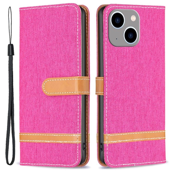 Púzdro na iPhone 14 Plus Jeans ružové