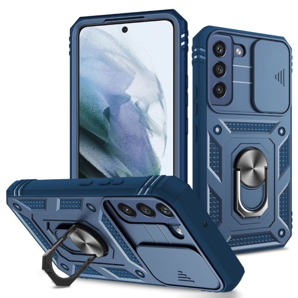 Kryt na Samsung Galaxy S22 odolný s krytom na fotoaparát tmavomodrý