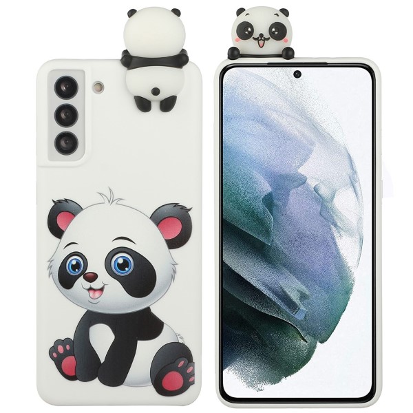 Kryt na Samsung Galaxy S22 3D Panda biely
