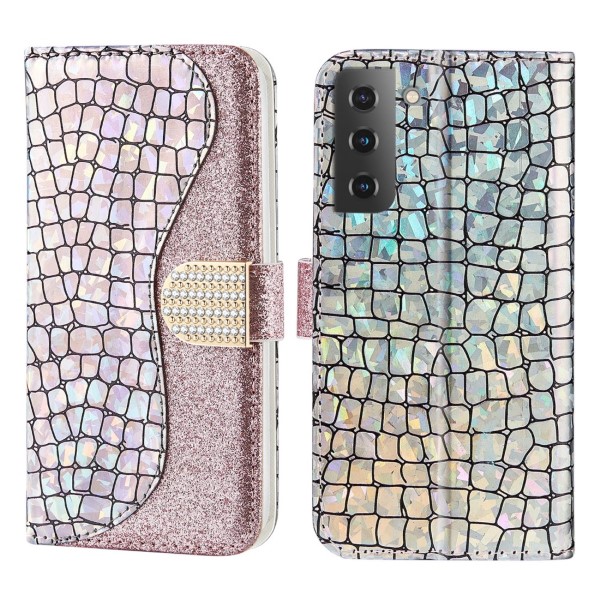 Puzdro na Samsung Galaxy S22 Glitter ružové