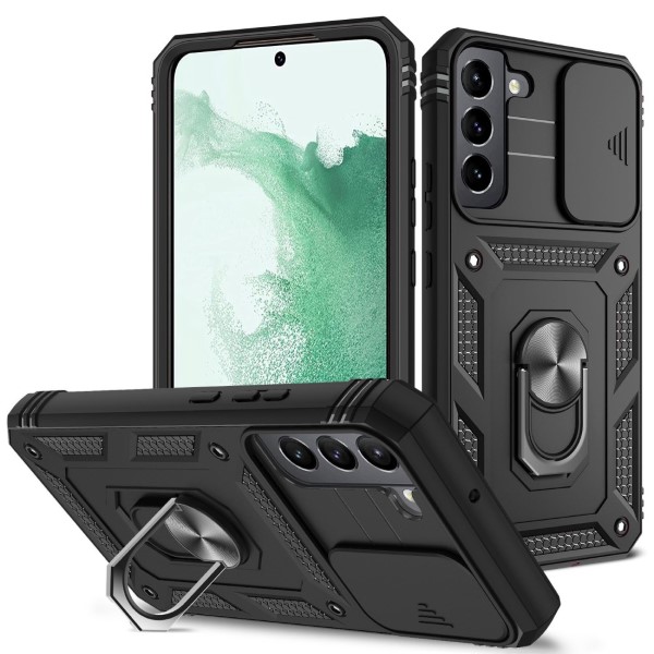 Kryt na Samsung Galaxy S22 Plus odolný s krytom na fotoaparát čierny