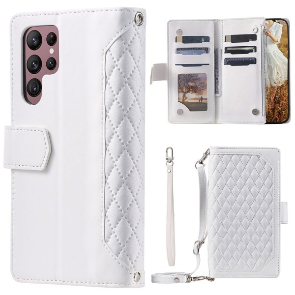 Puzdro na Samsung Galaxy S22 Ultra Luxury Double Layer biele