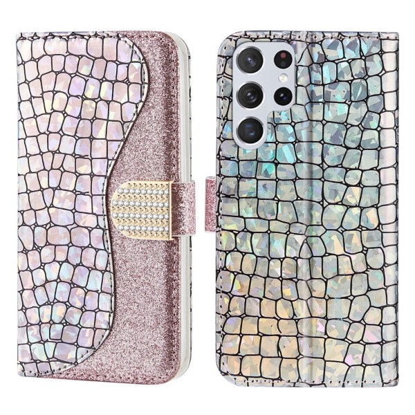 Puzdro na Samsung Galaxy S22 Ultra Glitter ružové