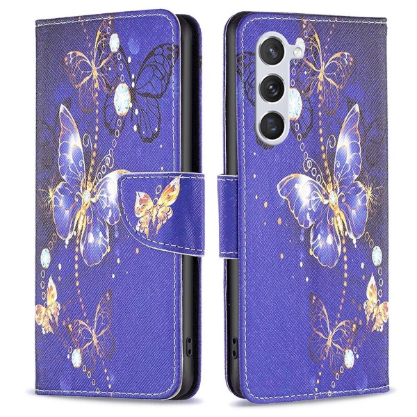 Puzdro na Samsung Galaxy S23 Motýľ fialové