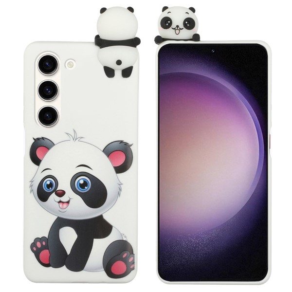 Kryt na Samsung Galaxy S23 plus 3D Panda biely