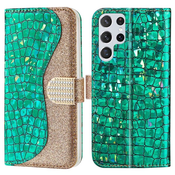 Puzdro na Samsung Galaxy S23 Ultra Glitter zelené