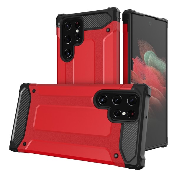 Kryt na Samsung Galaxy S23 Ultra odolný Hybrid červený