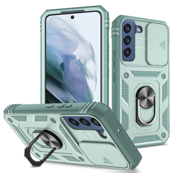 Kryt na Samsung Galaxy S22 odolný s krytom na fotoaparát svetlo modrý