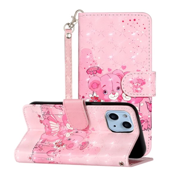 Púzdro pre iPhone 13 Mini Medvedík ružové