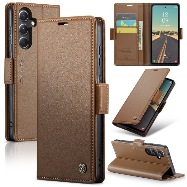 Puzdro na Samsung Galaxy S23 FE CASEME smooth hnedé