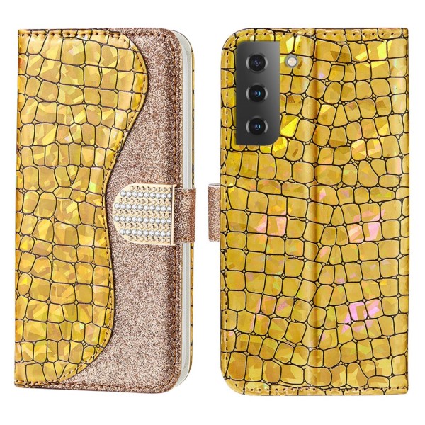 Puzdro na Samsung Galaxy S22 Glitter zlaté