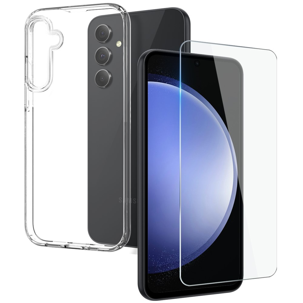 Set tvrdeného skla a gumového krytu NORTHJO na Samsung Galaxy S23 FE