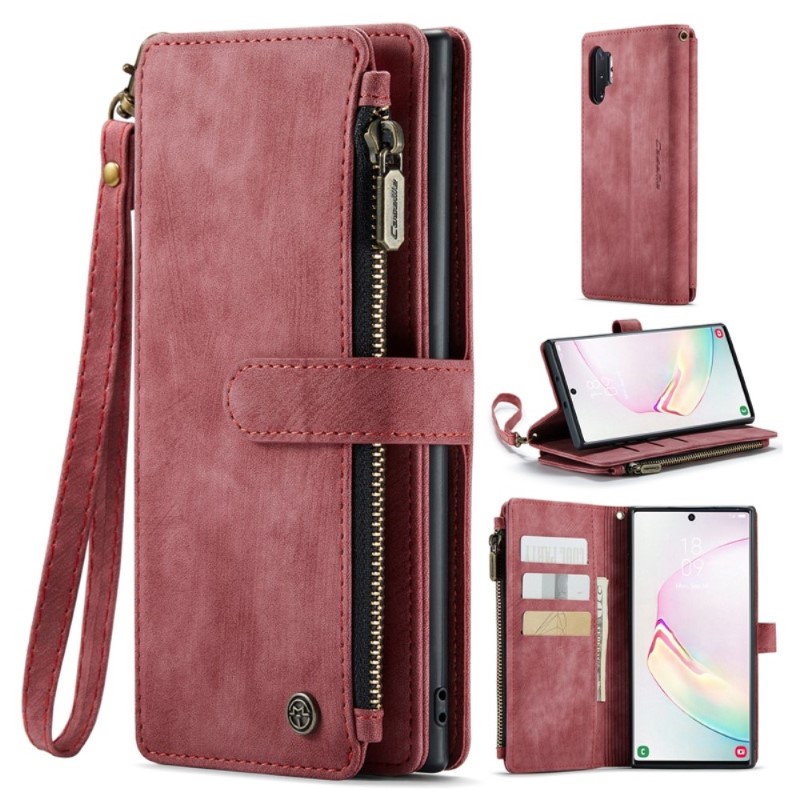 Puzdro na Samsung Galaxy Note 10 Plus CASEME Deluxe červené