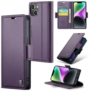 Puzdro na iPhone 14 Pro CASEME Smooth fialové