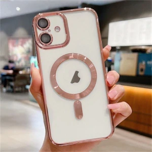 Kryt na iPhone 16 s podporou MAGSAFE ružový