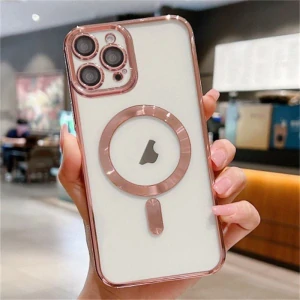 Kryt na iPhone 16 Pro s podporou MAGSAFE ružový