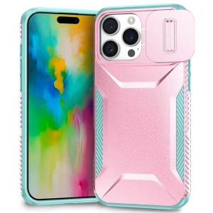 Kryt na iPhone 16 Pro s krytkou na fotoaparát ružový