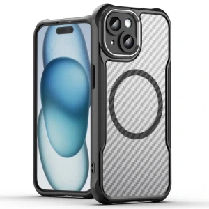 Kryt na iPhone 15 odolný s podporou Magsafe čierny