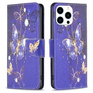 Puzdro pre iPhone 15 Pro Motýľ fialové