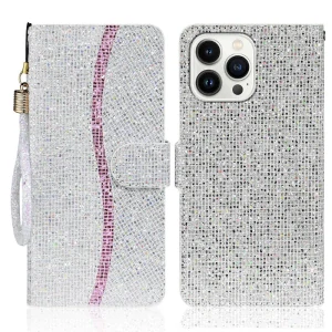 Púzdro pre iPhone 15 Pro Glitter strieborný