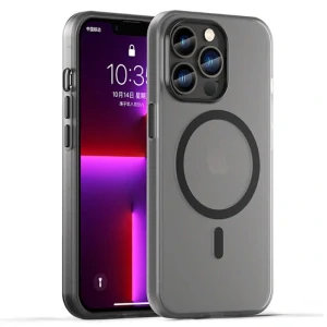 Kryt na iPhone 13 Pro gumený Candy (podpora MagSafe) čierny