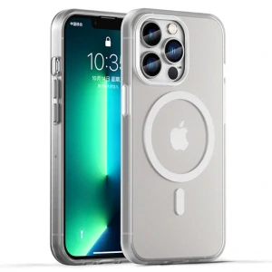 Kryt na iPhone 13 Pro gumový Candy (podpora MagSafe) biely