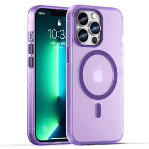 Kryt na iPhone 13 Pro Max gumový Candy (podpora MagSafe) fialový