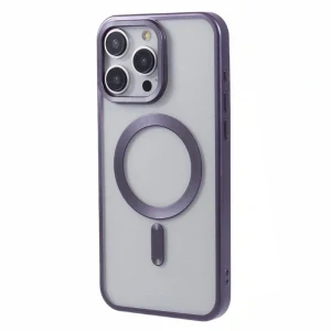 Kryt na iPhone 14 Pro Max gumový s podporou MagSafe fialový