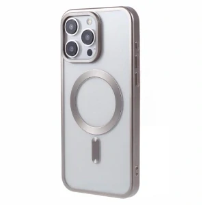 Kryt na iPhone 15 Pro Max gumový s podporou MagSafe šedý