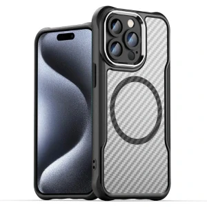 Kryt na iPhone 15 Pro Max odolný s podporou MagSafe čierny