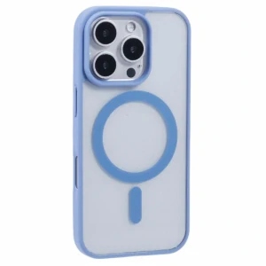 Kryt na iPhone 16 Pro matný s podporou MagSafe modrý