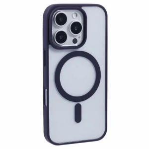 Kryt na iPhone 16 Pro matný s podporou MagSafe tmavo fialový