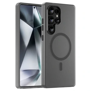 Kryt na Samsung Galaxy S25 Ultra gumový Magnetic (podpora MagSafe) čierny