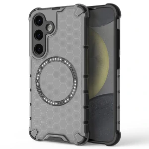 Kryt na Samsung Galaxy S24 odolný Honeycomb s podporou Magsafe šedý