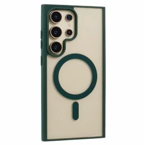 Kryt na Samsung Galaxy S24 Ultra matný s podporou MagSafe zelený