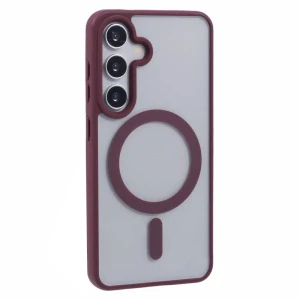 Kryt na Samsung Galaxy S23 FE matný s podporou MagSafe vínový