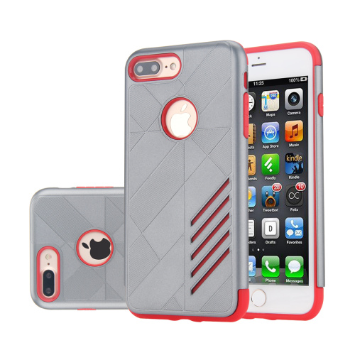 Kryt na iPhone 7 Plus / 8 Plus Superior šedý / červený