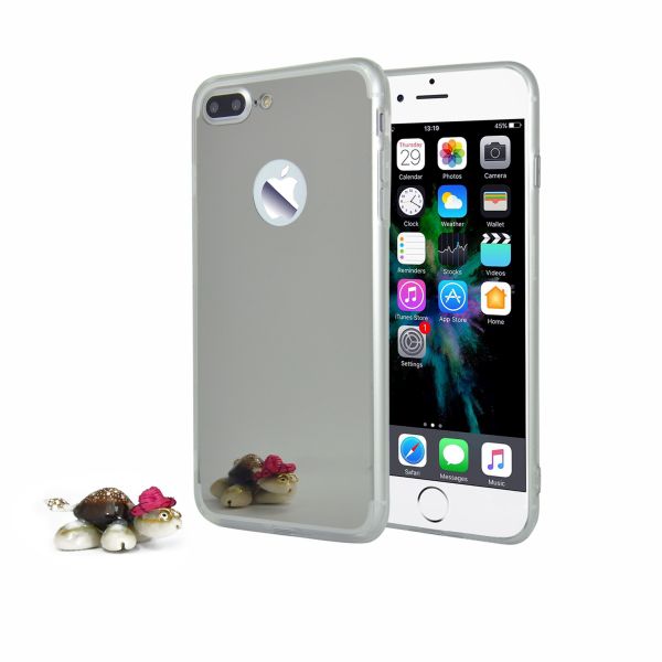 Kryt na iPhone 7 Plus / 8 Plus zrkadlový strieborný