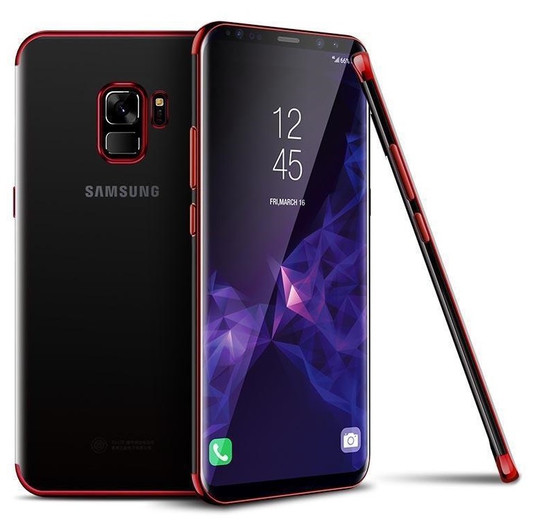 Kryt na Samsung Galaxy S9 Electroplated červený