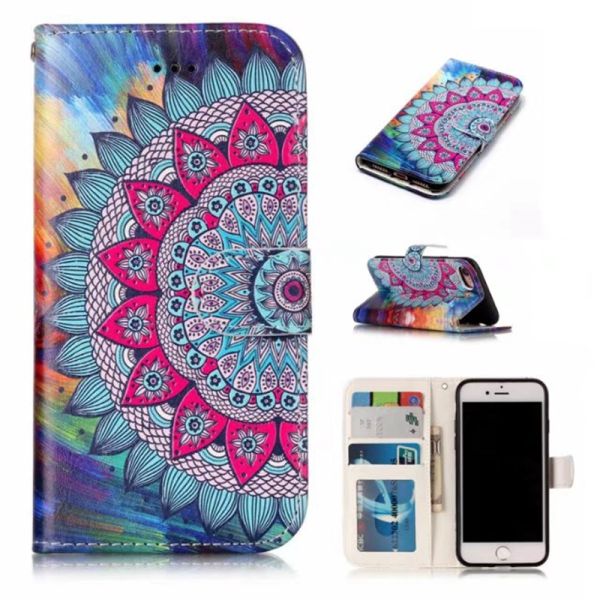 Puzdro na iPhone 7 / 8 / SE ( 2020 / 2022 ) Mandala modré