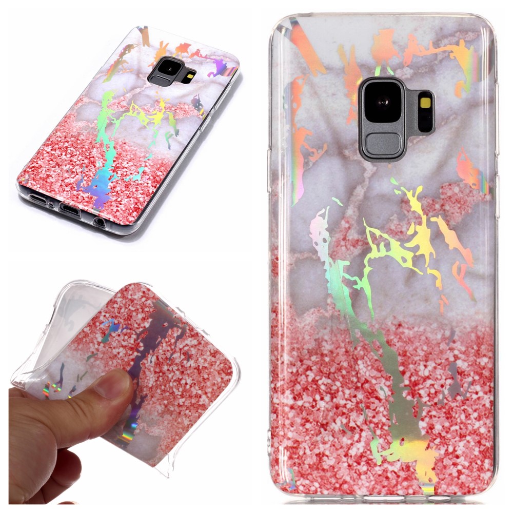 Kryt na Samsung Galaxy S9 Mramor strieborný