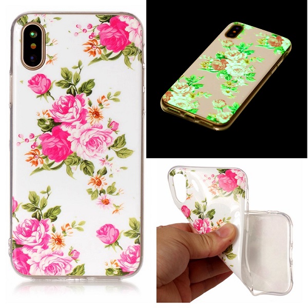 Kryt na iPhone Xr svietiaci Ruže