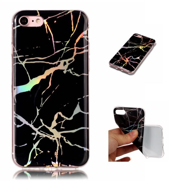 Kryt na iPhone 7 / 8 / SE ( 2020 / 2022 ) trblietavý mramor čierny