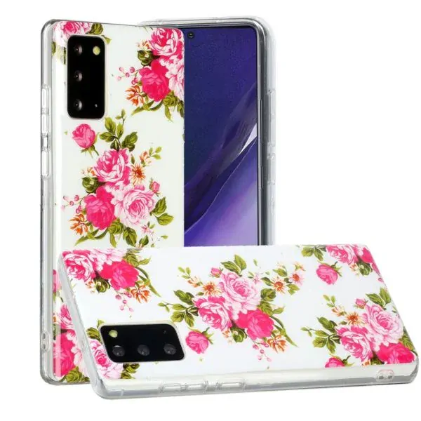 Kryt na Samsung Galaxy Note 20 svietiaci Ruže