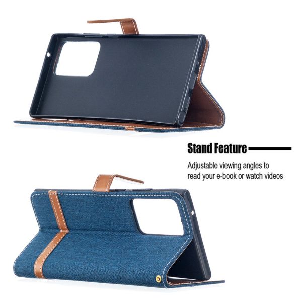 Puzdro na Samsung Galaxy Note 20 Ultra Jeans tmavo modré