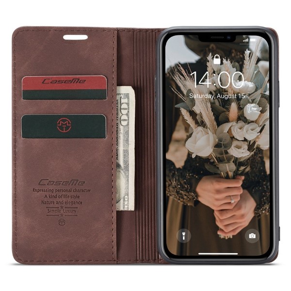 Púzdro pre iPhone 11 CASEME hnedé
