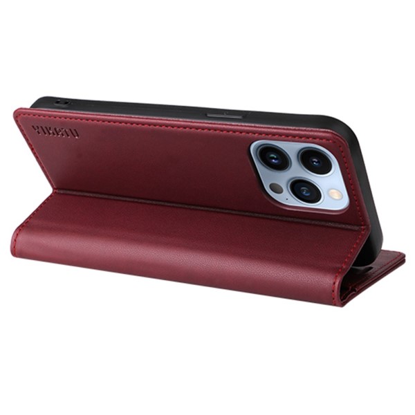 Puzdro YIKATU pre iPhone 13 vínové