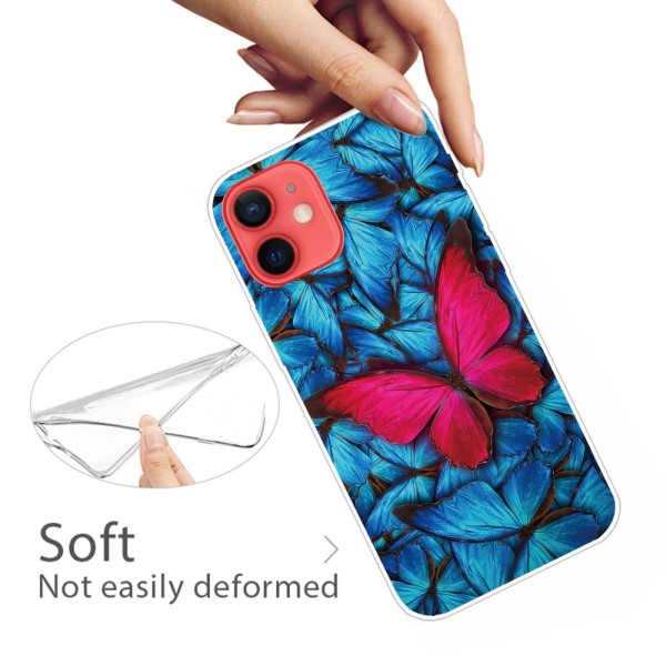 Kryt na iPhone 13 Motýľ modrý