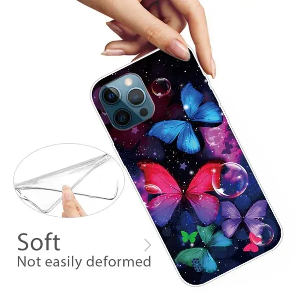 Kryt na iPhone 14 Pro Motýľ čierny
